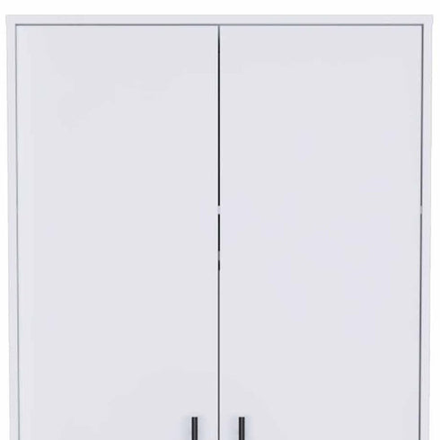 71" White Tall Two Door Closet